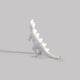 Seletti Jurassic Rex Tischleuchte USB weißer T‑Rex Lampe aus Harz mit leuchtenden LEDs im Rücken und Maul