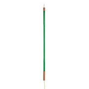 Seletti Linea LED-Lampe 134cm grün, moderne minimalistische Hängeleuchte mit klarer Form und Holzdetails