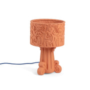 Seletti Magna Graecia DEA outdoor table lamp Terracotta made of terracotta with antique reliefs and Mediterranean design