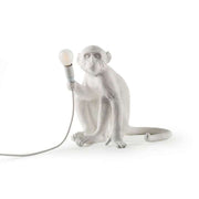 Seletti Mono lámpara de mesa sentado blanco