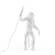 Seletti Monkey Tischlampe stehend Weiß - kreative Lampe in Affenform mit Lichtquelle für modernes Design.