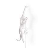 Seletti Monkey Wall Lamp hängande vänsterhandvit