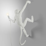 Seletti Monkey Wall Lamp Hanging Höger Vit