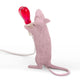 Alt Tag: Seletti Mouse Lamp Step LED-Tischleuchte USB Herz rosafarbene Maus mit rotem Herz-Glühbirne, Designerlampe von Marcantonio Raimondi Malerba