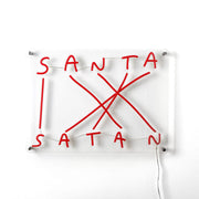 Seletti Santa-Satan LED-neon świecący napis ściemnialny 