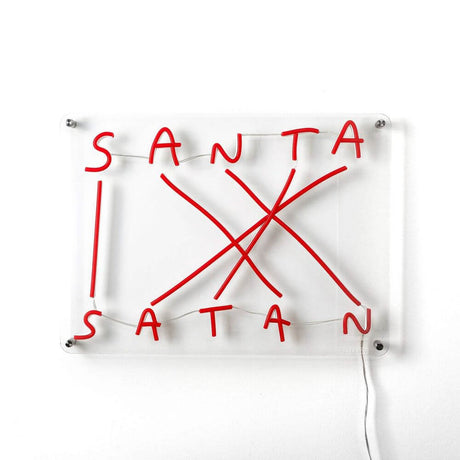 Seletti Santa-Satan LED-Leuchtreklame dimmbar