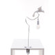 Seletti Sparrow Cruising Klemmleuchte USB weiße Tisch-Klemmleuchte mit Vogel aus Kunstharz und flexibler Arm, E14 Leuchte, Designerlampe