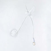 Seletti Sparrow Landing LED-Wandleuchte Weiß mit Vogelmotiv, Marcantonio Design, warmweißes Licht