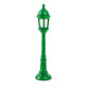 Seletti Street Tischlampe in grün, inspiriert von Retro-Strassenlaternen und ideal für Dioramen.