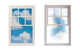 Seletti Suite Window Wandleuchte Holz Acryl – Wandleuchte Fensteroptik mit blauem Himmel und weißen Wolken, Marcantonio Design