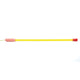 Seletti Superlinea LED-Leuchte 141cm, neongelb mit rosa Anschlüssen, Seitenansicht