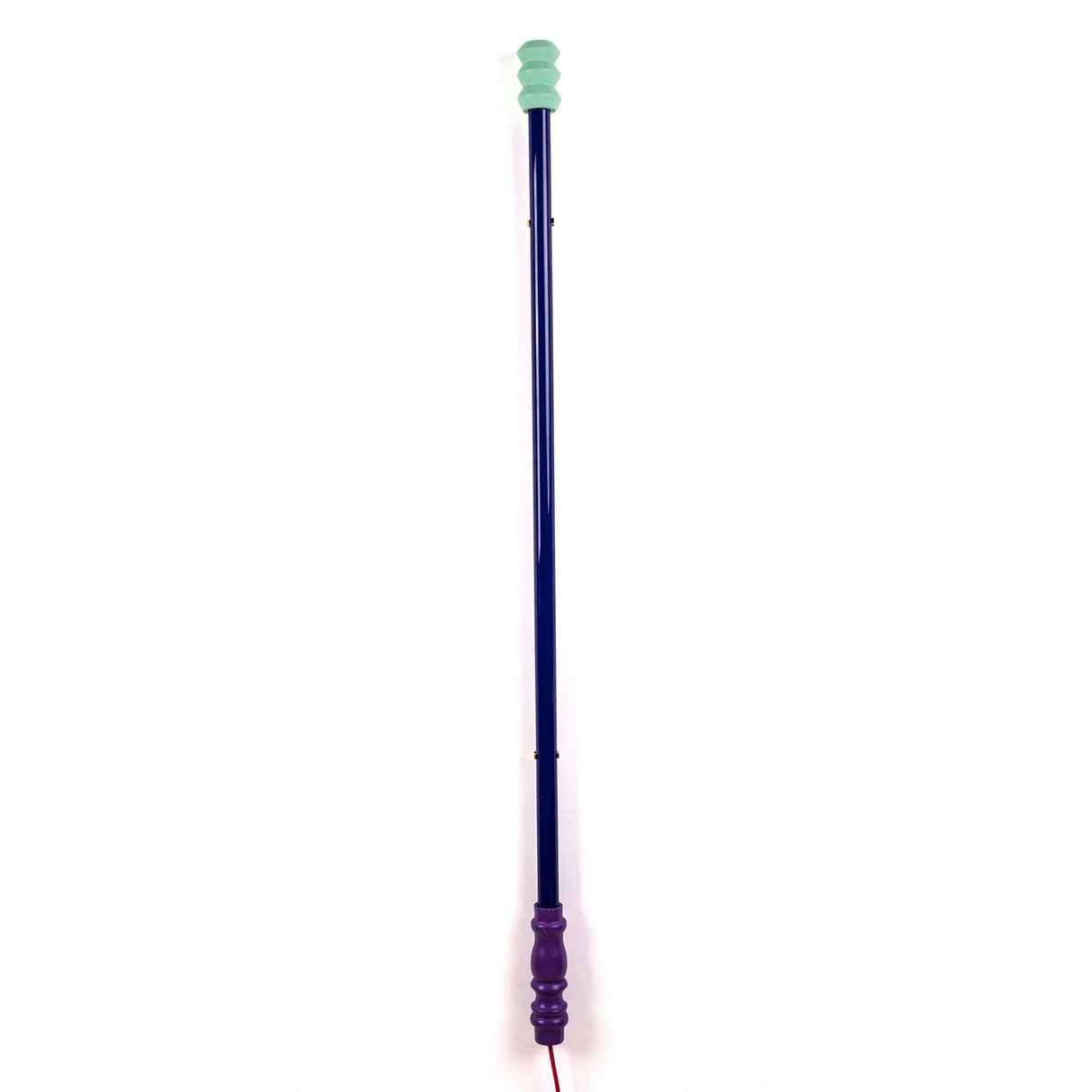 Seletti Superlinea LED-Leuchte 141cm stehleuchte blau-lila mit grünem diffusor, modernes Designobjekt für Wohnzimmer und Galerie