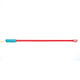 Seletti Superlinea LED-Leuchte 141cm – schlanke rote LED-Stehleuchte mit türkisfarbener Griffzone und gelbem Kabel, zeitgenössisches Designstück