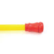 Seletti Superlinea LED-Leuchte 141cm - gelbe Leuchtstange mit rotem Endstück, modernes Design als dekorative Stehleuchte