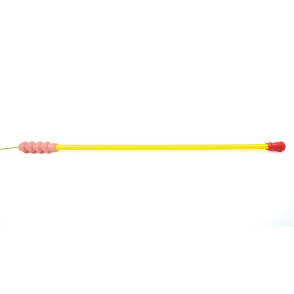 Seletti Superlinea LED-Leuchte 141cm, gelbe Design-Leuchte mit rosa und rotem Anschluss, moderne Stehleuchte