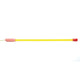 Seletti Superlinea LED-Leuchte 141cm in gelb mit rosa Endstück und rotem Kabelanschluss, moderne Linea Stehleuchte