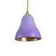 Seletti Vitamin Aubergine LED-Pendelleuchte – lila Auberginen-Design Hängeleuchte von Marcantonio aus Harz, goldinnere, dekoratives Wohnraumlicht