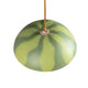 Seletti Vitamin Pendellampe Wassermelone rund – runde Deckenleuchte aus Kunstharz mit grünem Wassermelonenmuster, design von Marcantonio