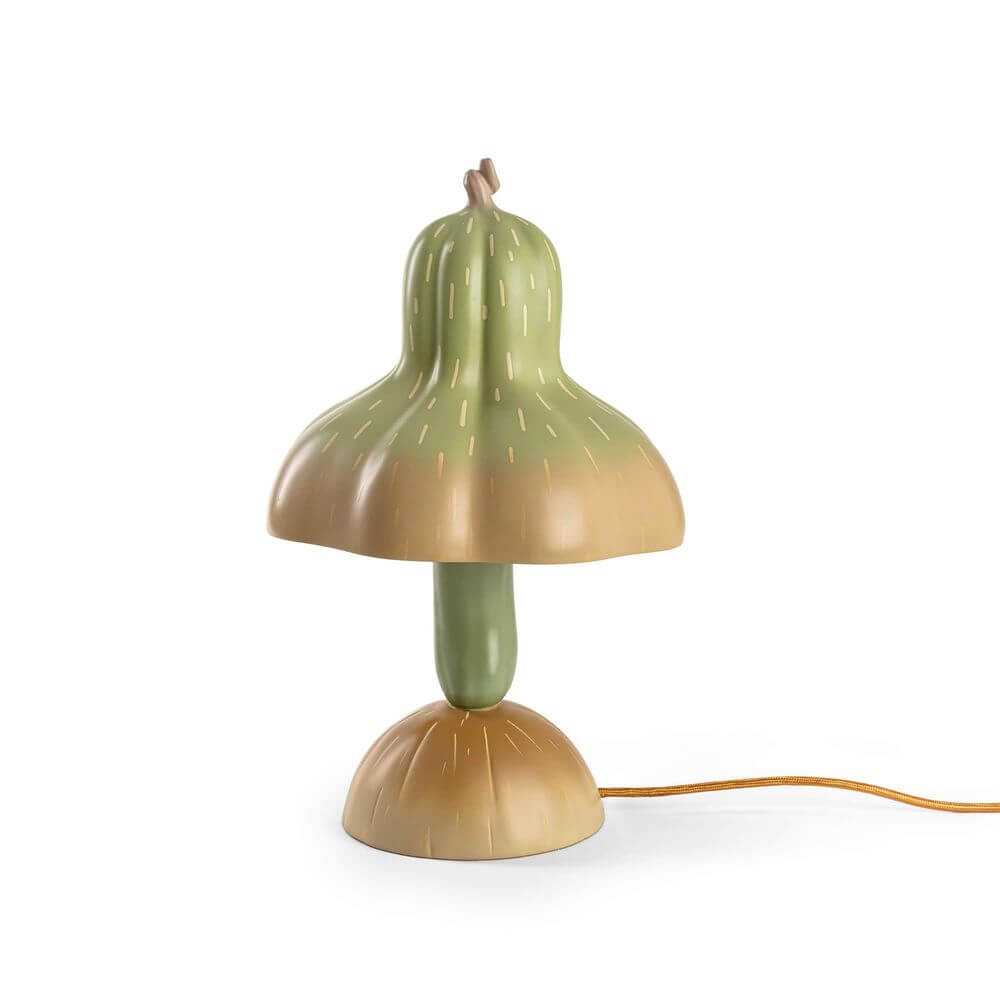 Seletti Vitamin Kürbis Tischleuchte Mehrfarbig aus Harz, mehrfarbiges Kürbis-Design von Marcantonio als dekorative Tischlampe