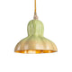 Seletti Vitamin Pumpkin 2 Pendelleuchte grün-goldene Kürbis-Pendelleuchte aus Kunstharz, warmes Innenfinish, modernes Design
