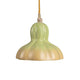 Alt Tag: Seletti Vitamin Pumpkin 2 Pendelleuchte grünes Kürbis-Design mit goldener Innenseite, Kunstharz Hängeleuchte für moderne Wohnräume