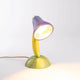 Seletti Vitamin Tischleuchte Aubergine Mehrfarbig - skulpturale Marcantonio Tischlampe in lila, gelb und grün, beleuchtet