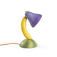 Seletti Vitamin Tischleuchte Aubergine Mehrfarbig – verspielte Marcantonio Design-Tischlampe in Auberginenform, gelbem Stiel und grünem Sockel