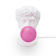 Seletti Wonder Times Tischleuchte LED E14 weiße Büste mit rosa Kaugummiblase Pop‑Art Tischlampe