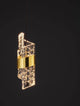 Seneca LED Pendelleuchte Ø 6,5cm 3000K Schwarz, Gold in modernem Design mit goldener Zierfläche.