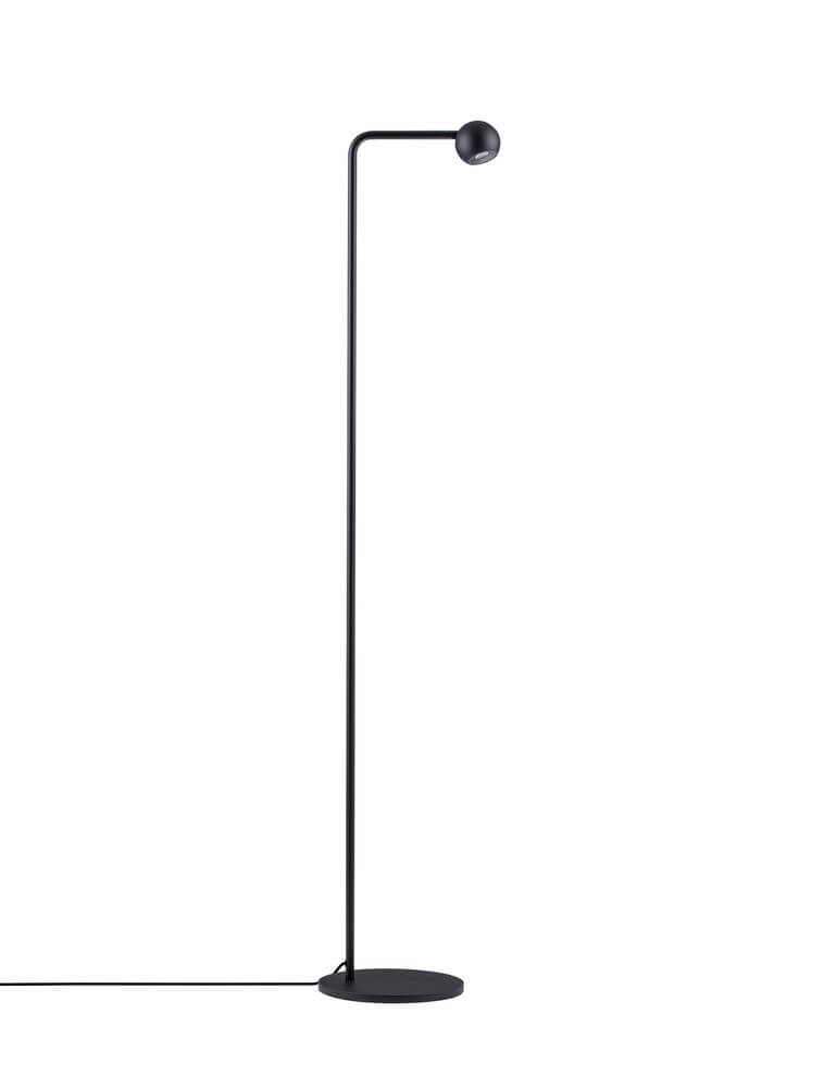 Sfera Stehlampe 3000K Schwarz mit modernem Design und schwarzem Finish.