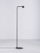 Sfera Stehlampe 3000K Schwarz elegante, moderne Stehlampe mit schwarzem Fuß und flexiblem Lampenkopf.