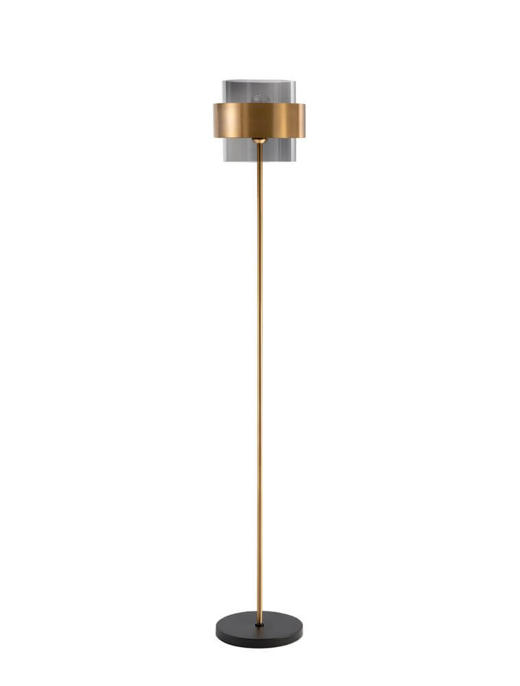Sianna Stehlampe Gold, Rauch, Schwarz mit modernem Design und hochwertigen Materialien.