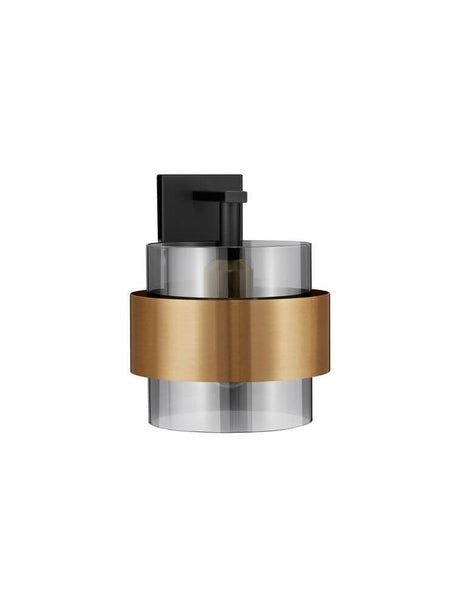 Sianna wall lamp E27 not swiveling gold, smoke, black