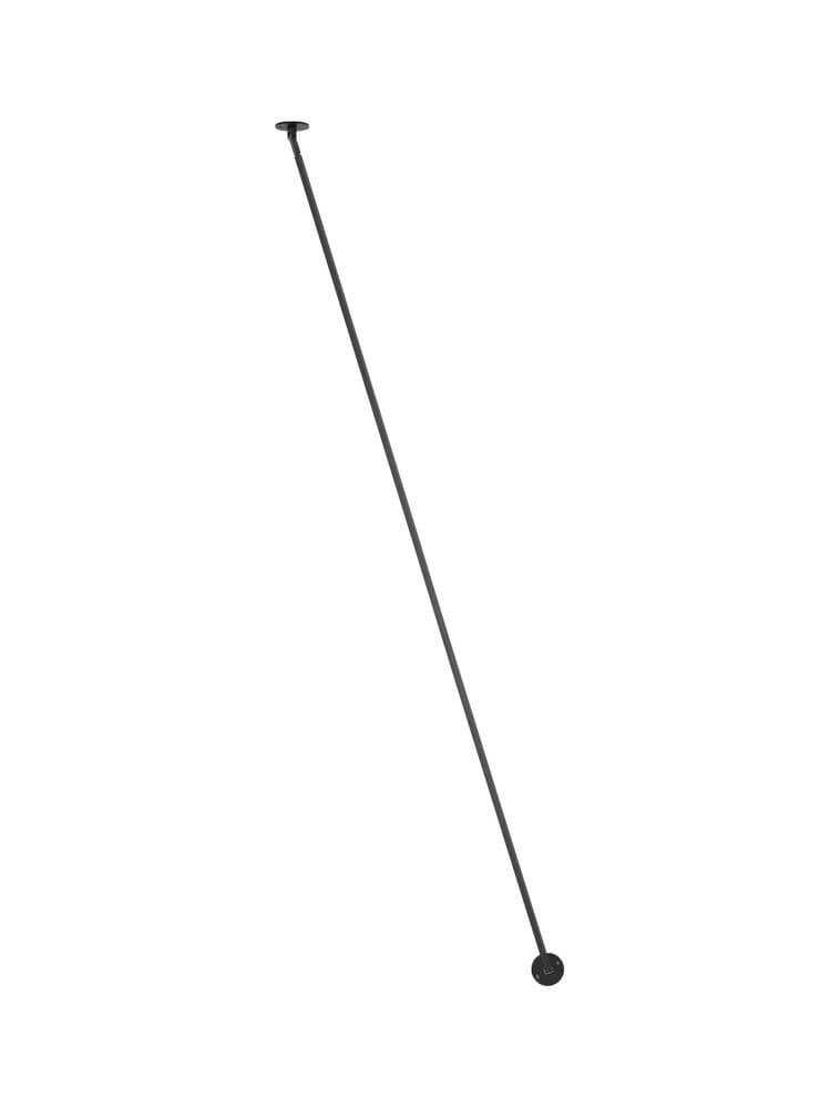 Sima LED Wandleuchte Ø 8cm 3000K mit schwarzem Stahlhalterungselement für moderne Innenräume.