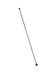 Sima LED Wandleuchte Ø 8cm 3000K, schwarz, Größe 216cm, schlanke Wandlampe