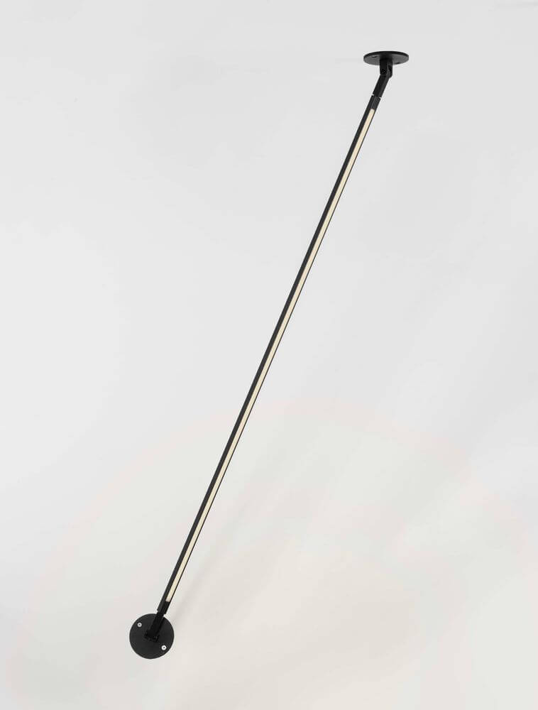Sima LED Wandleuchte Ø 8cm 3000K mit schwarzem und goldenen Design, ideales Licht für moderne Räume.