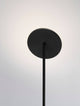 Sinkro LED Stehlampe Ø 25,2cm 3000K mit Drehschalter - schwarze Stehlampe filigraner Aluminiumstab und runder Lampenschirm
