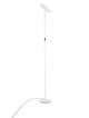 Sinkro LED Stehlampe Ø 25,2cm 3000K mit Drehschalter in elegantem weißen Aluminium, schlanke Stehleuchte mit warmweißem Licht