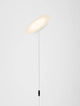 Sinkro LED Stehlampe Ø 25,2cm 3000K mit Drehschalter – schlanke weiße Stehlampe aus Aluminium, warmweißes 3000K Licht, integrierter Drehschalter