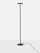 Sinkro LED Stehlampe Ø 25,2cm 3000K mit Drehschalter - schlanke weiße LED Stehlampe aus Aluminium, elegante Silhouette für Wohn- und Schlafzimmer
