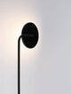 Sinkro LED Stehlampe Ø 25,2cm 3000K mit Fußschalter - elegantes schwarzes Design, schwenkbarer Leuchtkopf.