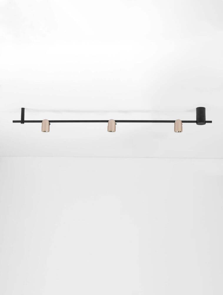 Sirmos LED Pendelleuchte 3-flammig 3000K Schwarz, Braun an der Decke montiert, modernes Design