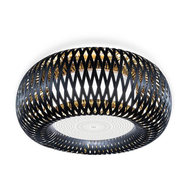 Slamp Decken- & Wandlampe Kalatos Ø 63cm in modernem Design mit geflochtenem Muster.
