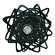 Slamp Deckenleuchte Aurora Large Schwarz mit kristallinem Kern, elegantes Design in Schwarz.