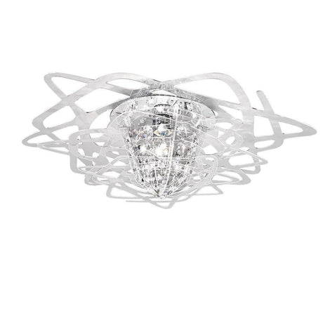 Slamp taklampa Aurora Mini Transparent med kristallin kärna och elegant design.