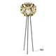 Slamp Dreibein-Stehlampe Flora mit eleganter, blütenblattähnlicher Leuchtenkopf-Design auf drei Beinen.