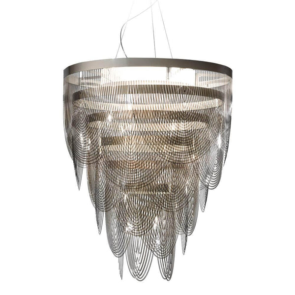Slamp Lâmpada Pendente Ceremony Large Cor Fumê com design elegante e luz cintilante.