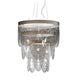 Slamp taklampe Ceremony Small røykfarget med elegant design og scenografisk lysspill.