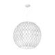 Slamp Hängeleuchte Charlotte Globe Weiß 60cm Ø mit Wabenmuster in Kugelform