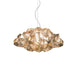 Slamp Hängelampe Drusa Goldfarben, Velvet in zeitgemäßem Design mit glitzerndem Finish.